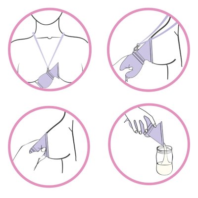 Tiralatte Manuale In Silicone - Estrattore Latte Naturale Con Collettore - Per Allattamento Comodo