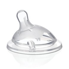 CHICCO Sauger für Natural Feeling Flasche Silikon langsamer Durchfluss 0m+ 1 Stk