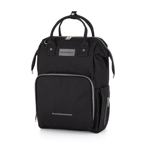 Bolso cambiador para cochecito PETITE&MARS JACK - Catchthemoment Just Black series