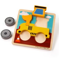 Bigjigs Toys Pussel med Grävmaskin
