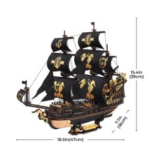 RoboTime 3D Wooden Mechanical Puzzle Sailing Boat Seahorse