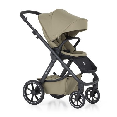 PETITE&MARS Kočárek kombinovaný ICON 2v1 Mossy Green LITE RWS + Core Pro i-Size Black Grey + Báze