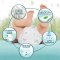 PAMPERS Pannolini usa e getta Harmonie Baby taglia 2, 204 pezzi, 4kg-8kg
