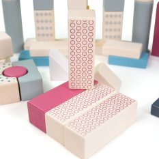 Bigjigs Toys Vedro s kockami 50 kos