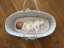 AHOJBABY Κάλυμμα καλαθιού Baby Moses Βιολογικό βαμβάκι Λευκό