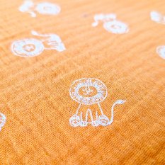 Kocyk otulacz muślinowy - miodowy