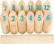 small foot Viking Kubb blokken met cijfers Active