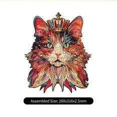 RoboTime Puzzle en bois Chat Roi