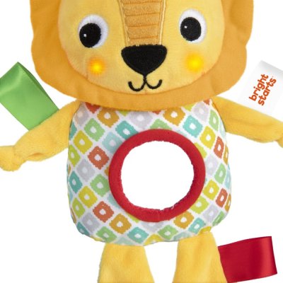 BRIGHT STARTS Spielzeug mit Melodie am C-Ring Löwe Huggin' Lights ™0m+