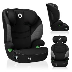 LIONELO Bilbarnstol Lars i-Size (100-150 cm) Black Grey