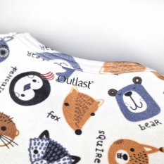 DR TISK Outlast® Sliding T-shirt - White Colorful Animals