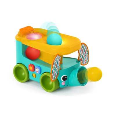 BRIGHT STARTS Steckspielzeug-Auto mit Bällen Pop & Roll Safari Bus™ 6m+