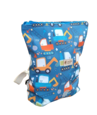 Plecak dla dziecka softshellowy Monkey Mum® - Zabawny plac budowy