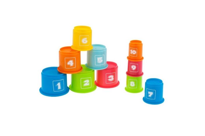 CHICCO Stackable cups with numbers 9m+