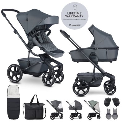 EASYWALKER Kombi-Kinderwagen Harvey⁵ Premium Mineral Grey XXL RWS