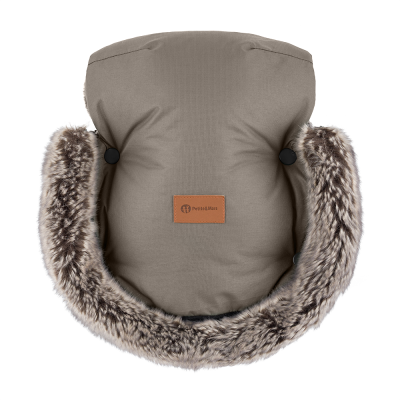 PETITE&MARS Set zimní fusak Comfy 4v1 + rukavice na kočárek Furry Mocha Mousse