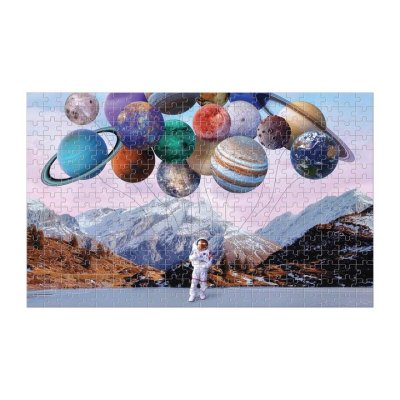 Puzzle transformator Galison În spațiu 300 piese