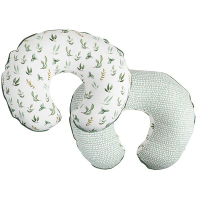CHICCO Poduszka do karmienia Boppy z bawełny organicznej - Zielone Liście