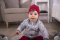Bluza podszyta LESK Outlast® - szary melanż szary groszek/różowy baby