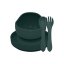 PETITE&MARS TAKE&MATCH set da pranzo in silicone 3 pezzi Misty Green 6m+