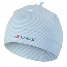 Vékony csecsemősapka Outlast® - kék-fehér csíkos
