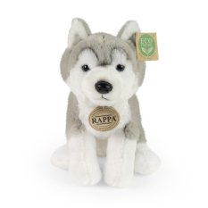 Rappa Plüsch Husky sitzend 23 cm SOFT COLLECTION, ECO-FRIENDLY