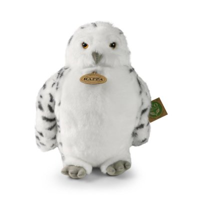 Rappa Plüsch Schneeeule mit drehbarem Kopf 28 cm ECO-FRIENDLY
