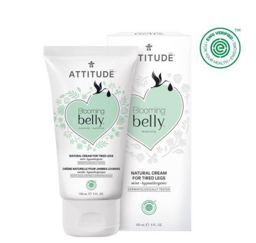 ATTITUDE Přírodní krém na unavené nohy Blooming Belly nejen pro těhotné s mátou 150 ml