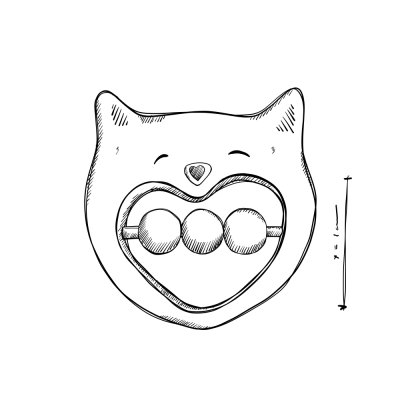Wooden Story Chocalho - Gatinho alegre
