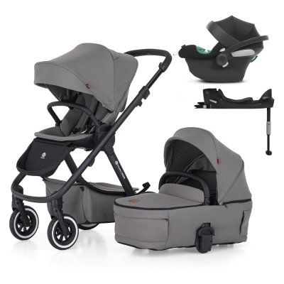 PETITE&MARS SET Kočárek 4v1 ICON Dove Grey LITE AIR + CBX By CYBEX Aton B2 i-Size
