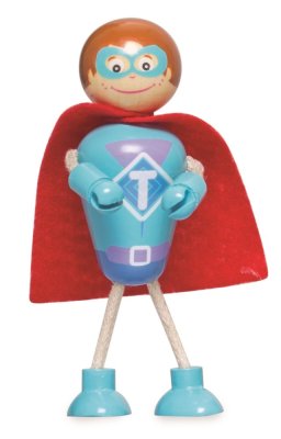 Tidlo Figuras de Madera Superhéroes