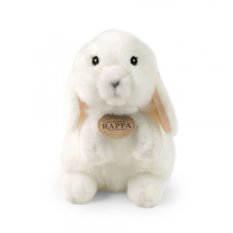 Rappa Conejo de peluche blanco de pie 18 cm ECO-FRIENDLY
