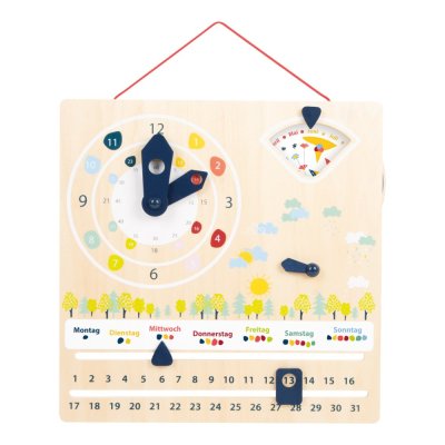 small foot Didaktischer Kalender mit Uhr