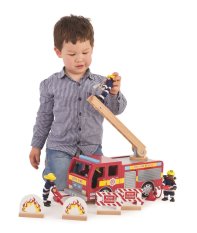 Tidlo Camion de pompiers en bois