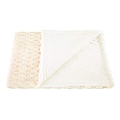 Couverture double MAZLÍK Outlast® - crème/café blanc
