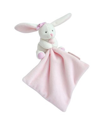 Doudou Geschenkset Rosa - Häschen mit Schmusetuch 10 cm