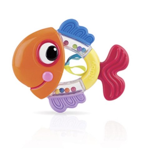 NUBY Rassel mit Fischbeißring, 3m+