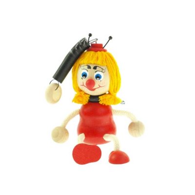 Ladybug on a spring