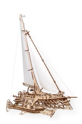 Ugears 3D Holzmechanik Puzzle Segelboot Merihobus (Trimaran)