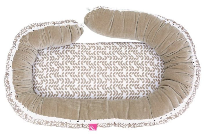 MAJČINSTVO Baby nest i Junior jastuk 2 u 1 Beige Classics novo