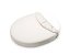PETITE&MARS Wodoodporne prześcieradło z gumką do łóżeczka owalnego Soft Dream Oval 84 x 50 Białe