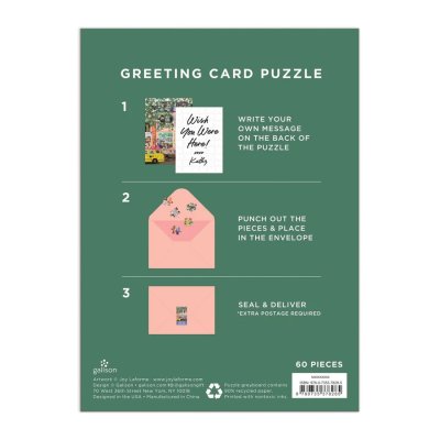 Puzzle Galison Carte de vœux, salutations de Spring Street, 60 pièces