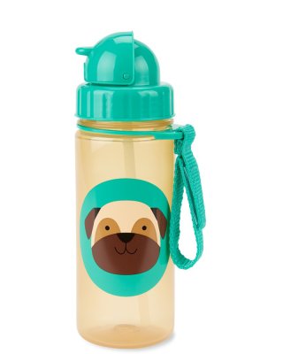SKIP HOP Zoo Kubek ze słomką PP bez PCV i BPA Mops 12m+