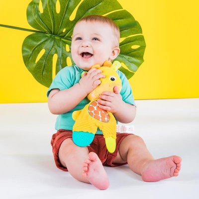 BRIGHT STARTS Toy - bitring Snuggle&Teethe giraff 0 m+