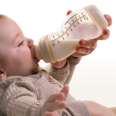 CANPOL BABIES Babyflasche mit breitem Hals, Antikolik-S-Form, 310 ml