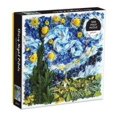 Galison Puzzle Sternennacht aus Blütenblättern, 500 Teile
