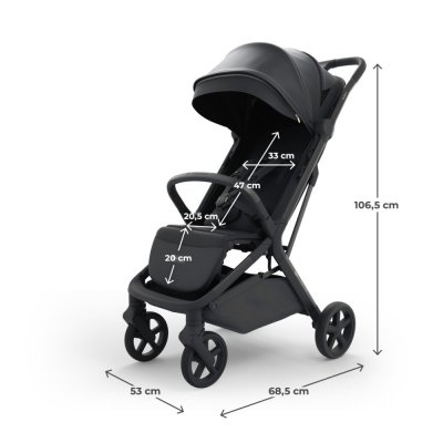 KINDERKRAFT SELECT Sportkinderwagen Nubi 3 Midnight Black