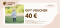 Gift voucher - 40 EUR