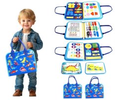 2Kids Toys Senzorična busy knjiga Dinozavri 2