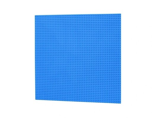 L-W Toys Grande plaque de construction 50x50 plots bleue